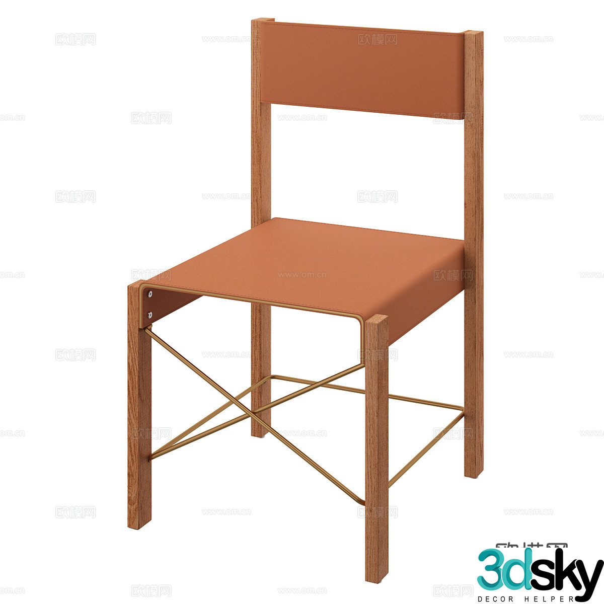 Modern simple single chair Single chair Simple chair Leisure chair Stool 3d model