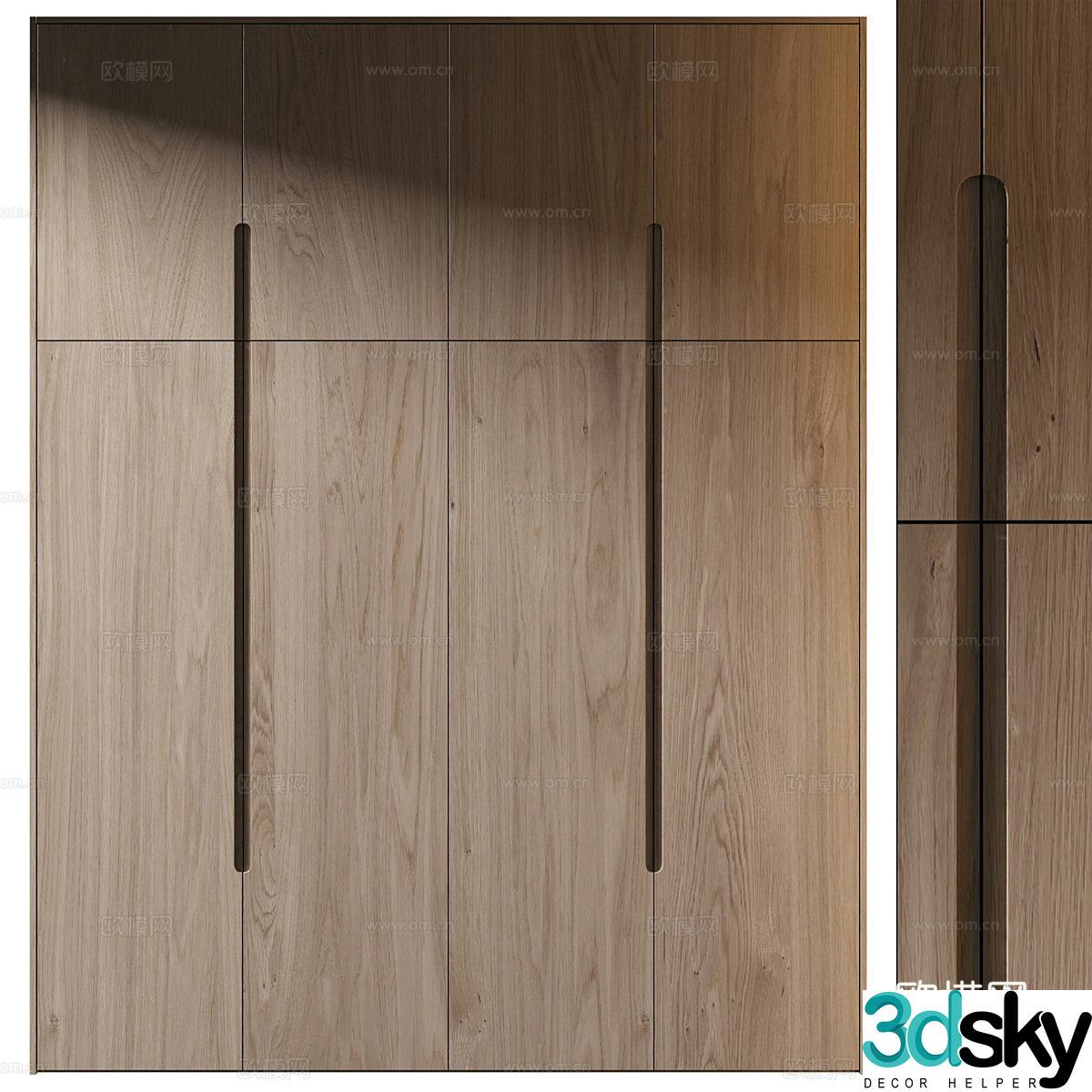 Modern minimalist wardrobe 3d model