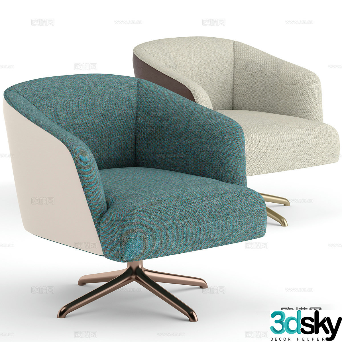 Biba Salotti tag armchair 3d model
