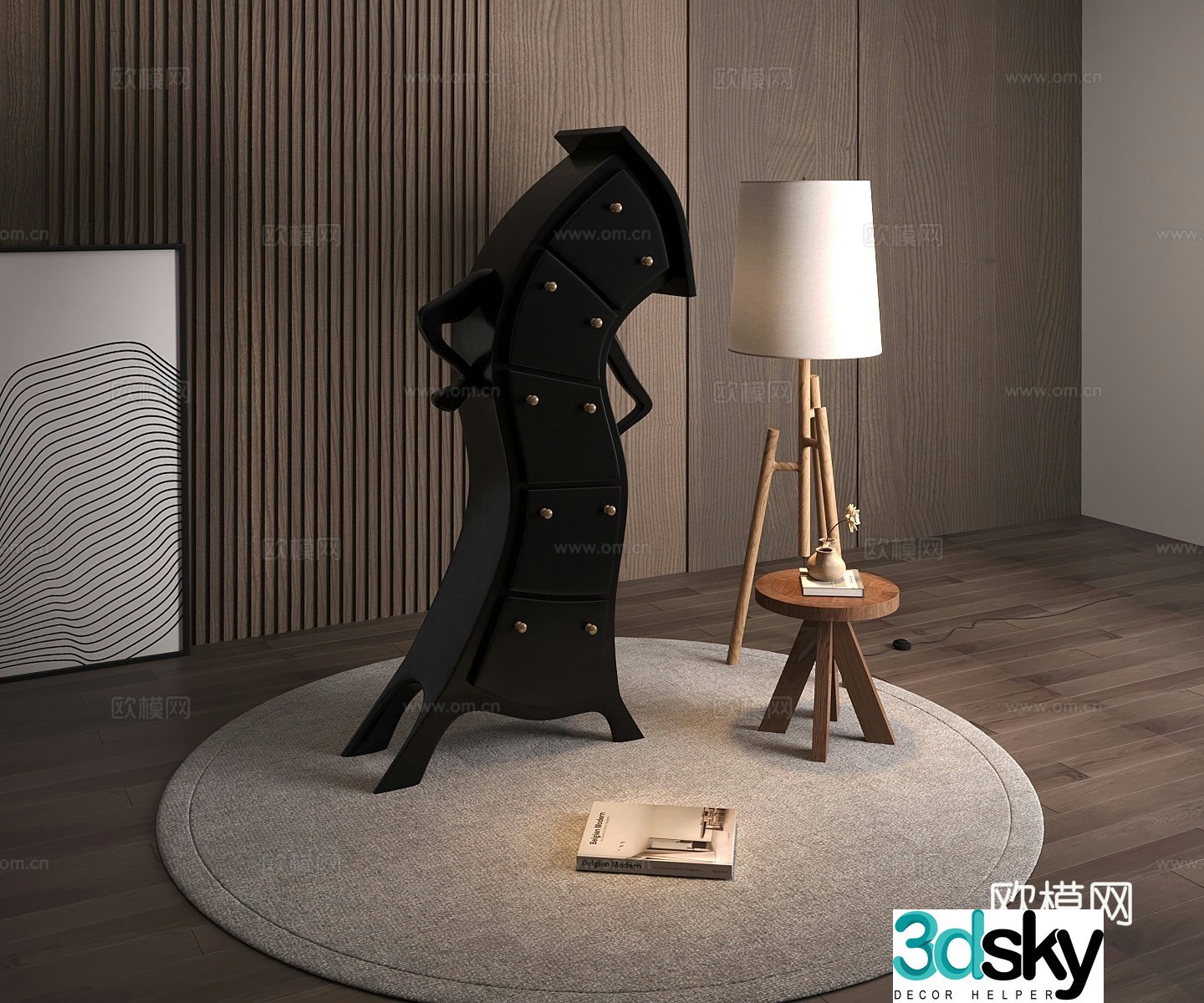 Medium-old chest of drawers_Medium-old chest of drawers 3D model