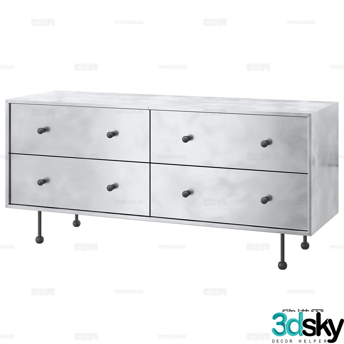Nordic simple TV cabinet TV cabinet Simple TV cabinet Living room TV cabinet Low cabinet 3D model