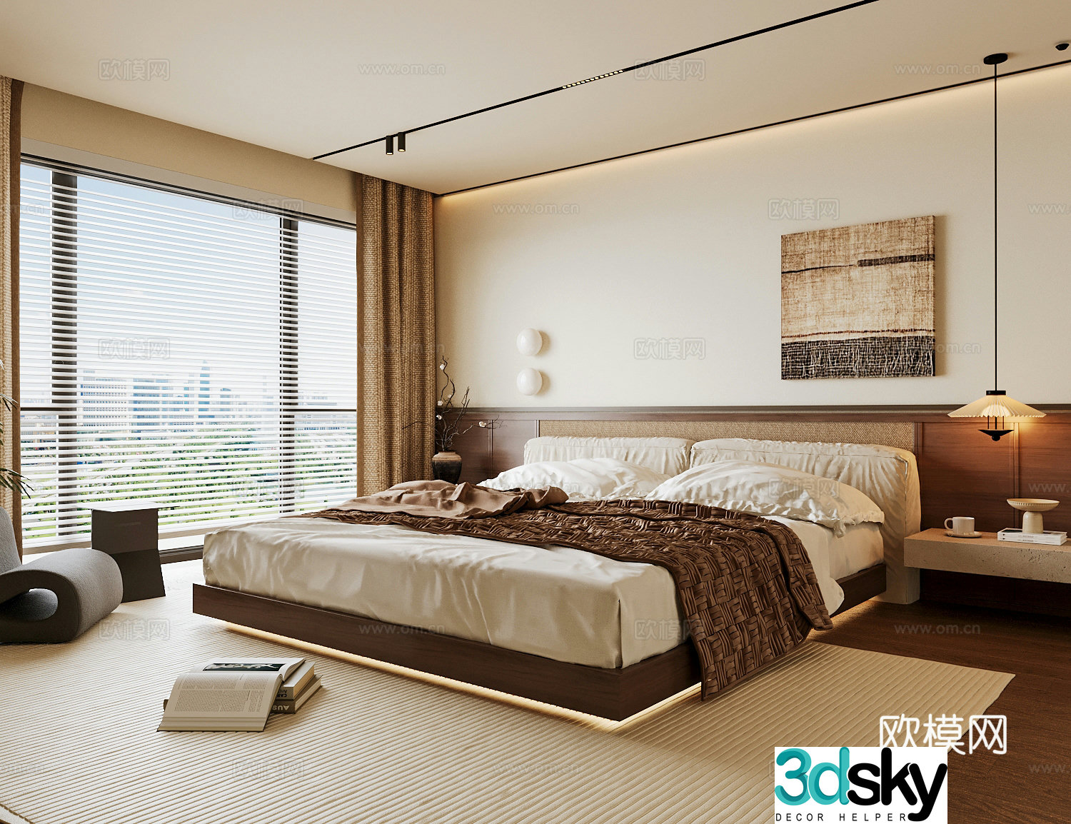 Wasabi Middle Ages Home Bedroom Wasabi Wind Bedroom Secondary Bedroom Master Bedroom Bathroom Window Bedroom 3D Model