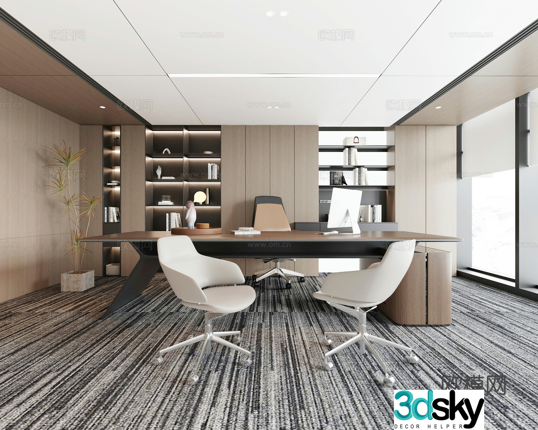 Modern office 3d model