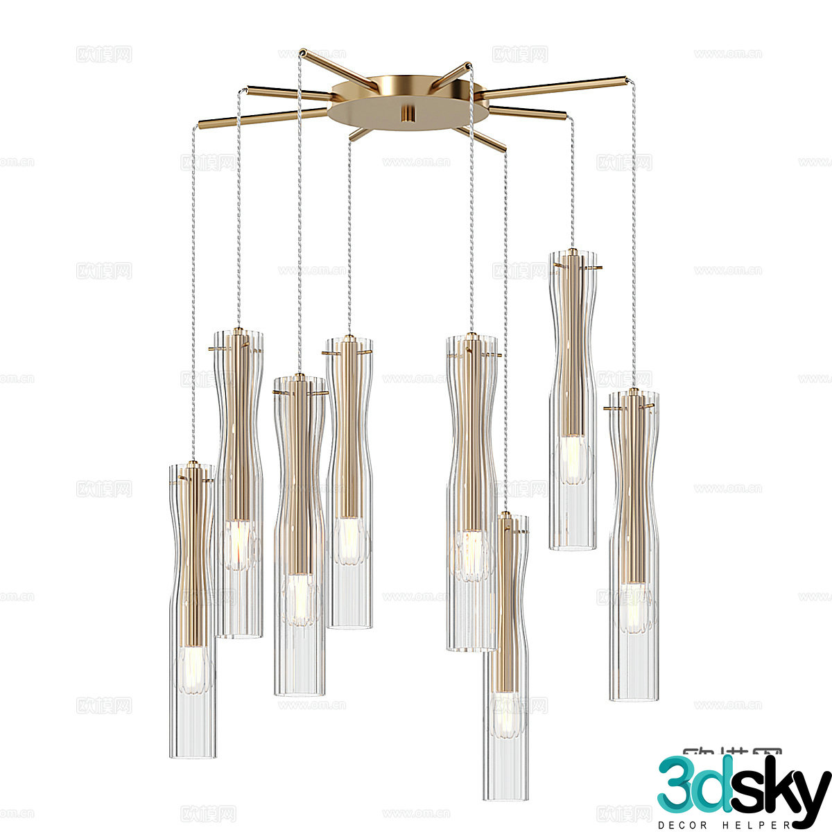 Crystal Chandelier 3d Model