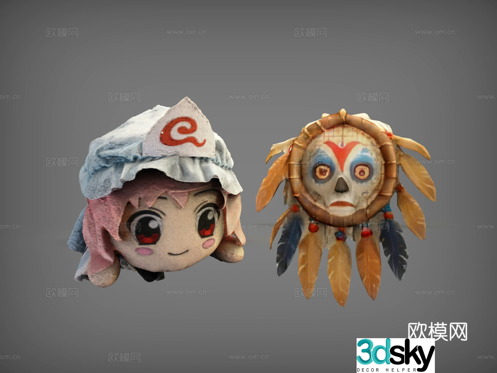 Pendant Ornament Rag Doll Minority Pendant Doll 3D Model