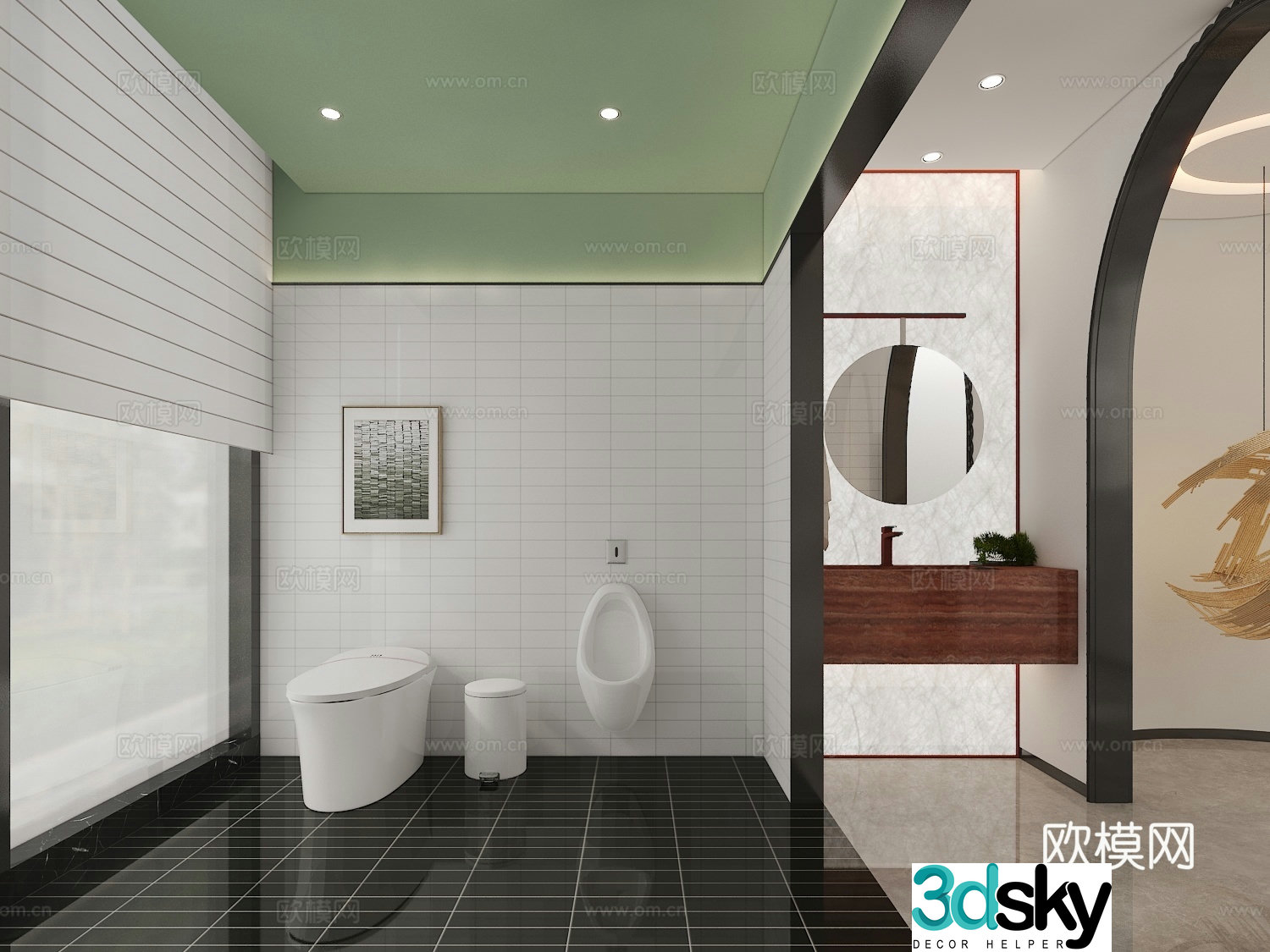 Modern bathroom 3d model