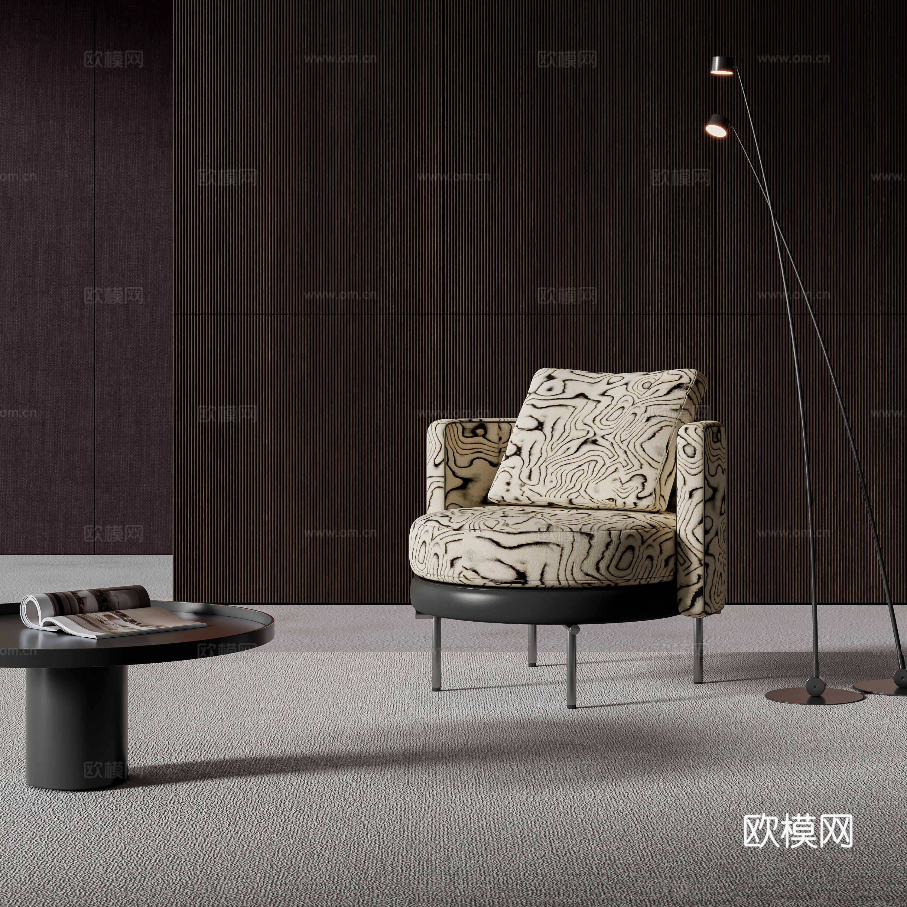 Modern leisure chair 3d model
