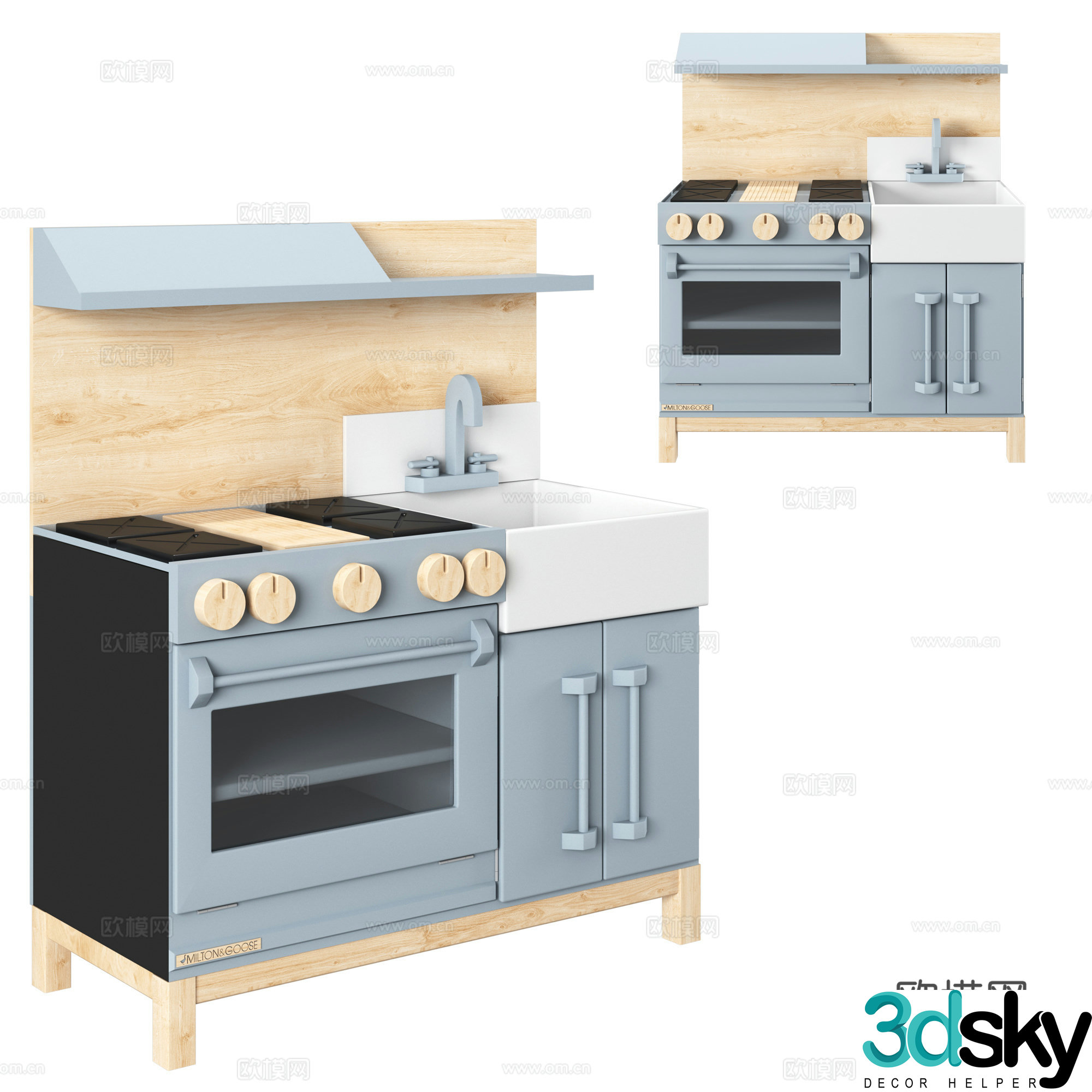 Modern children’s toy cabinet 3d model