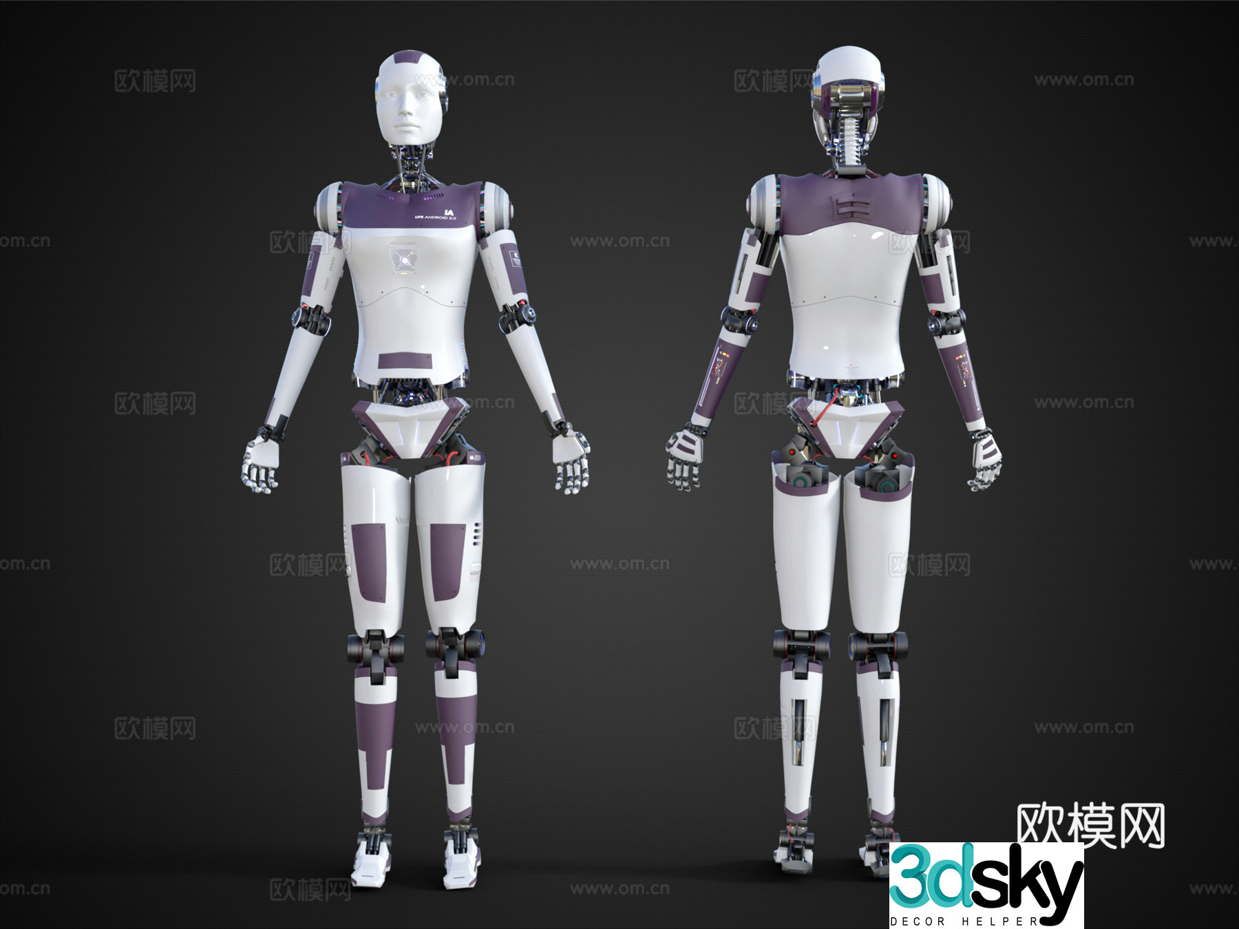 Toy robot robot technology sense robot welcome robot 3D model