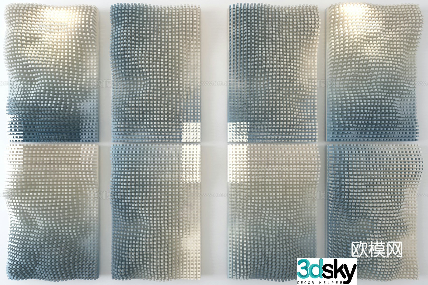 3D wall decoration model