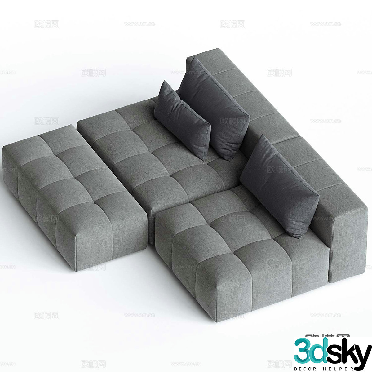 Multiplayer sofa 3d model