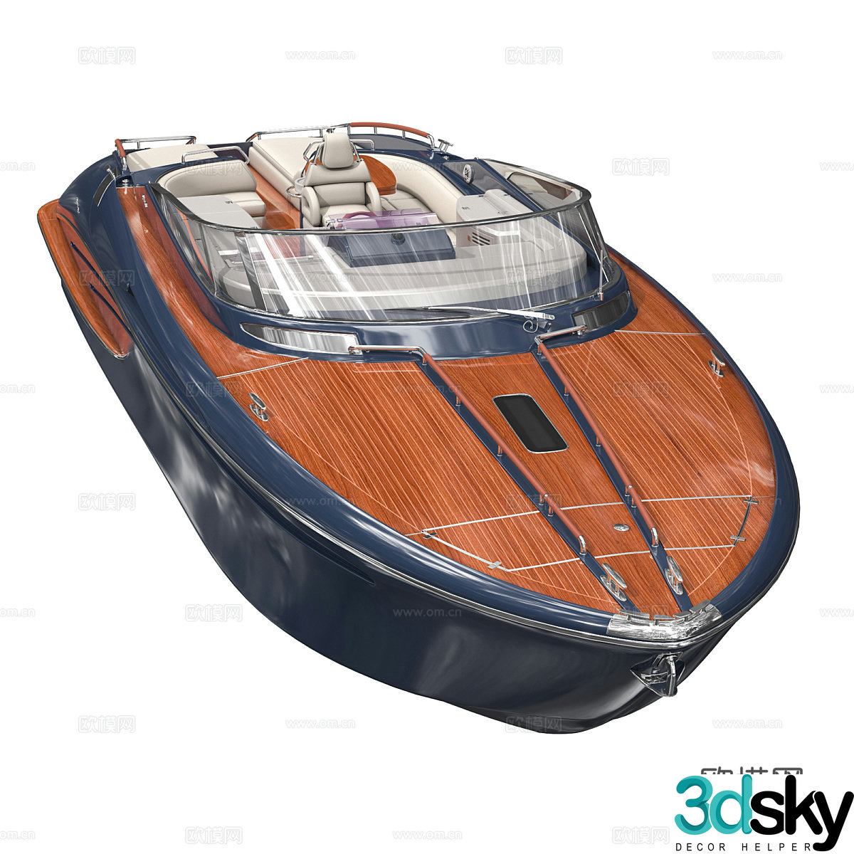 Riva RIVARAMA yacht 3d model