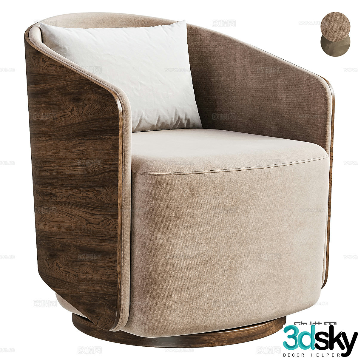 Parla’s Padova armchair 3d model