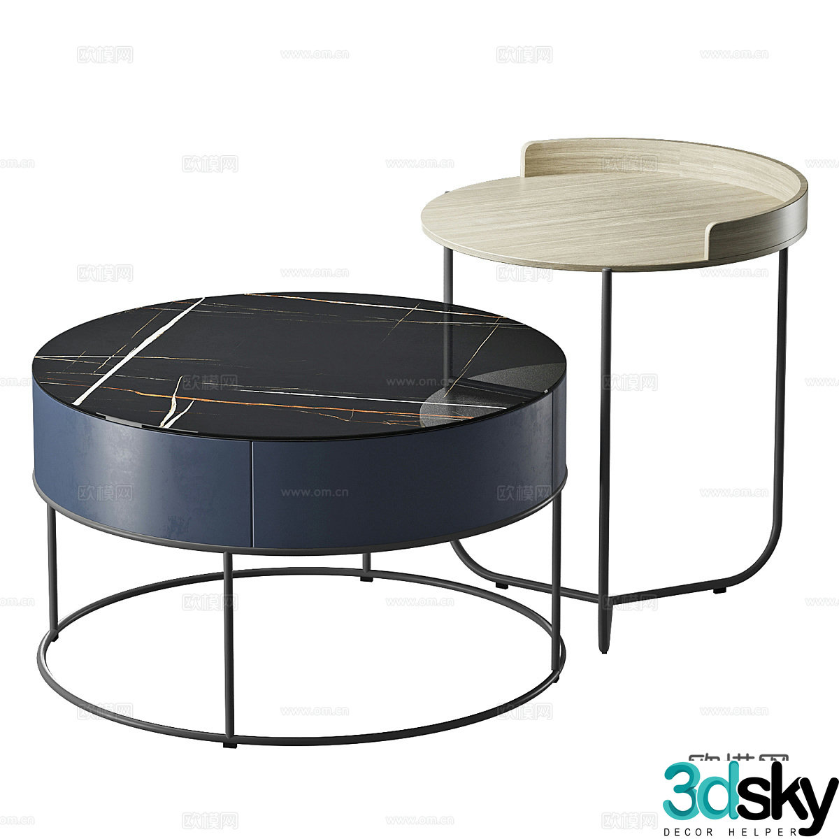 Modern minimalist ROOB LOOK coffee table 3d model