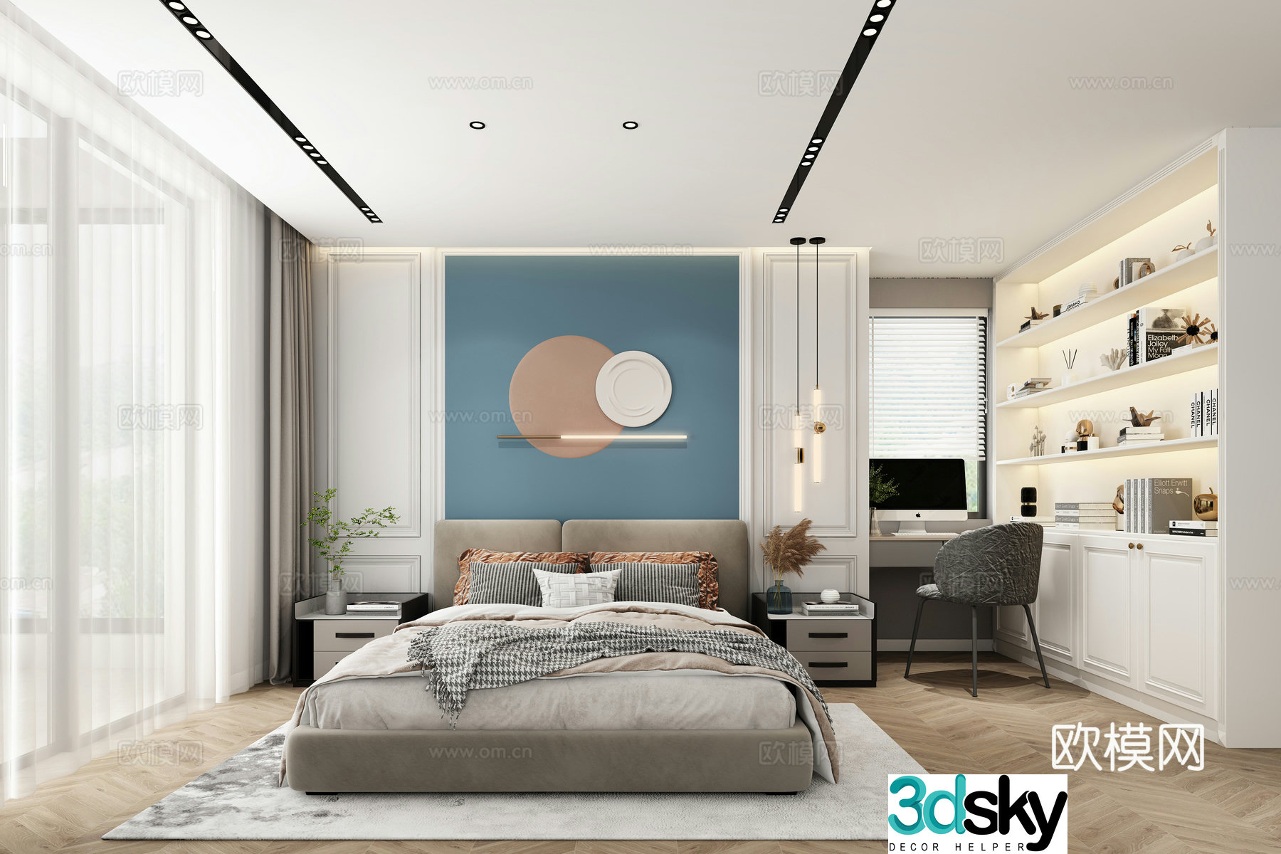 Modern American children’s room 3D model
