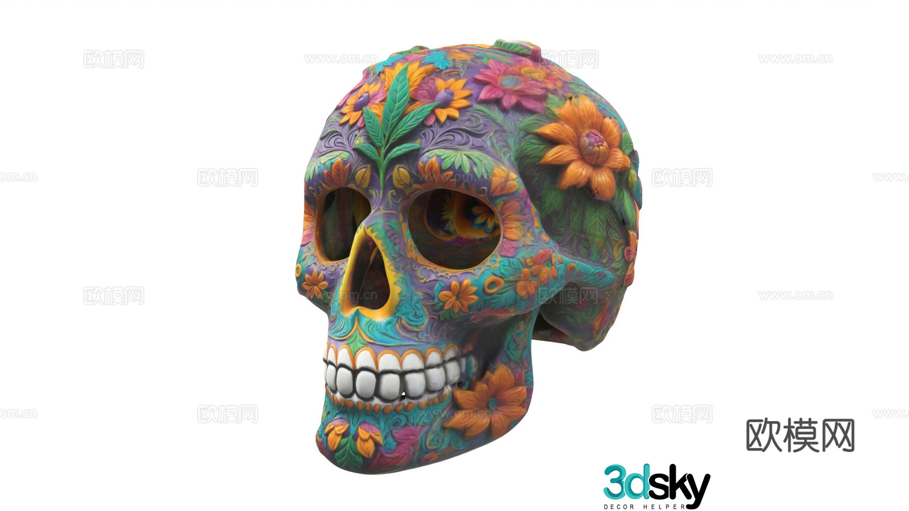 Art Skeleton Folk Skeleton Priest Skeleton Ritual Skeleton Ornament 3D Model