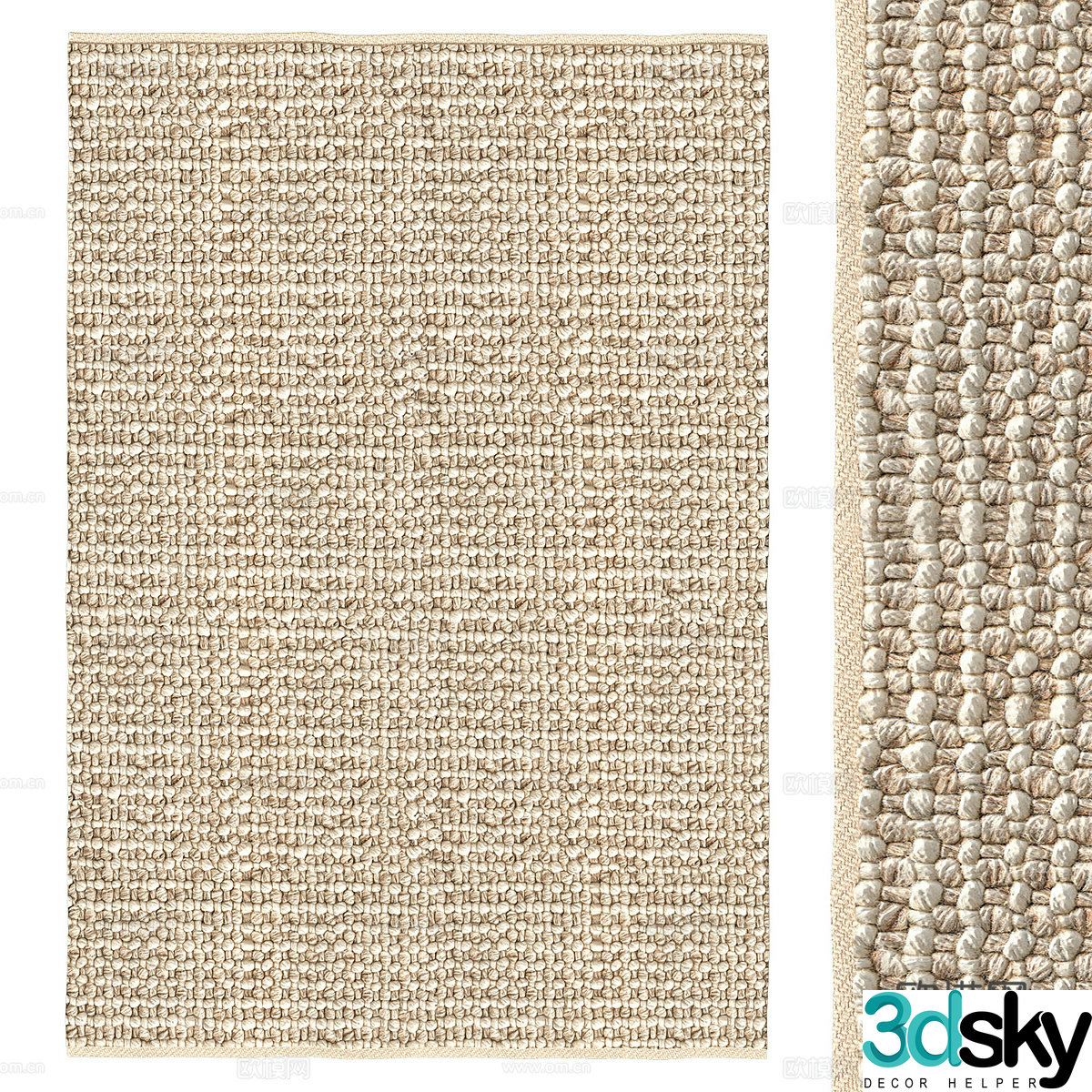 New Chinese woven carpet 3D model