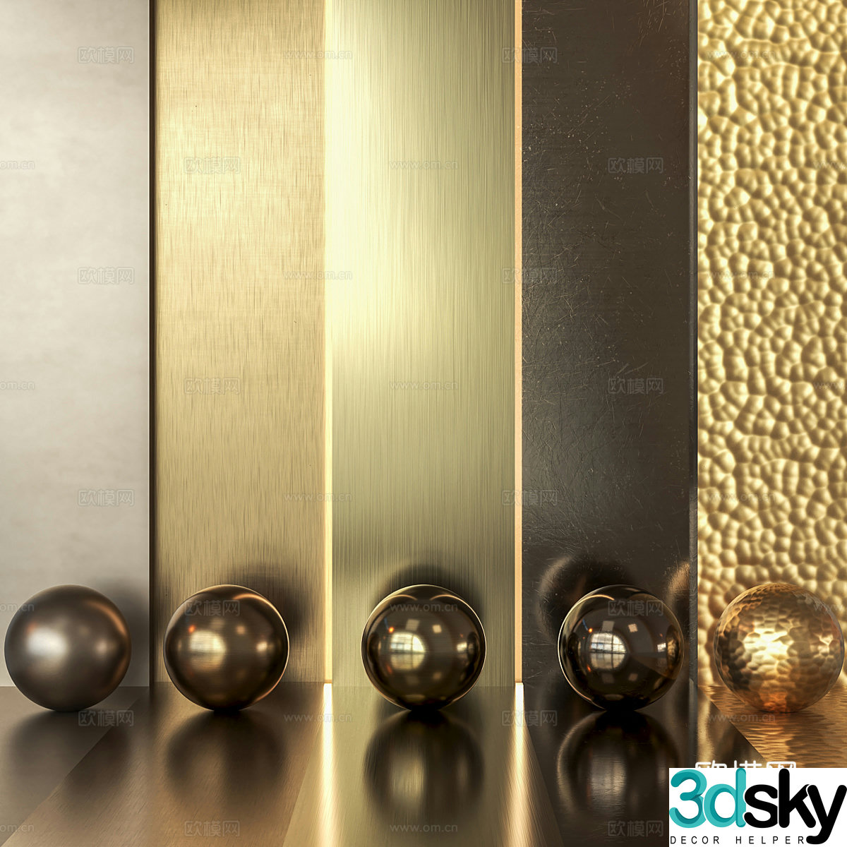 Metal Brass Metal 3D Model