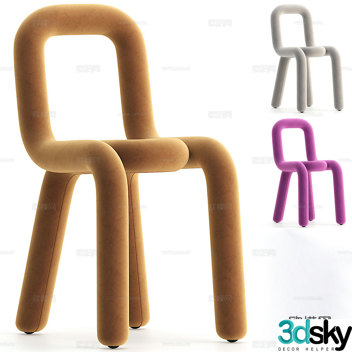 Single chair 3d model