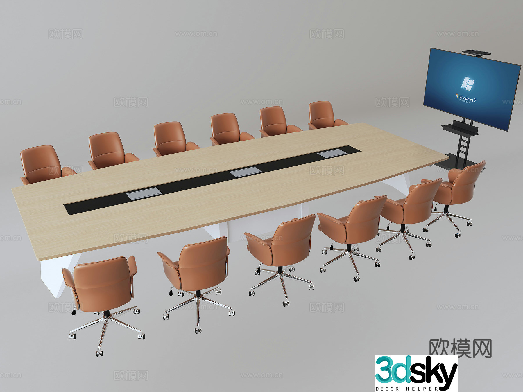 Conference table 3d model