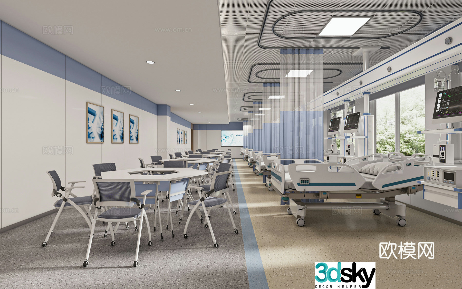 Modern ward theory and integrated classroom 3D model