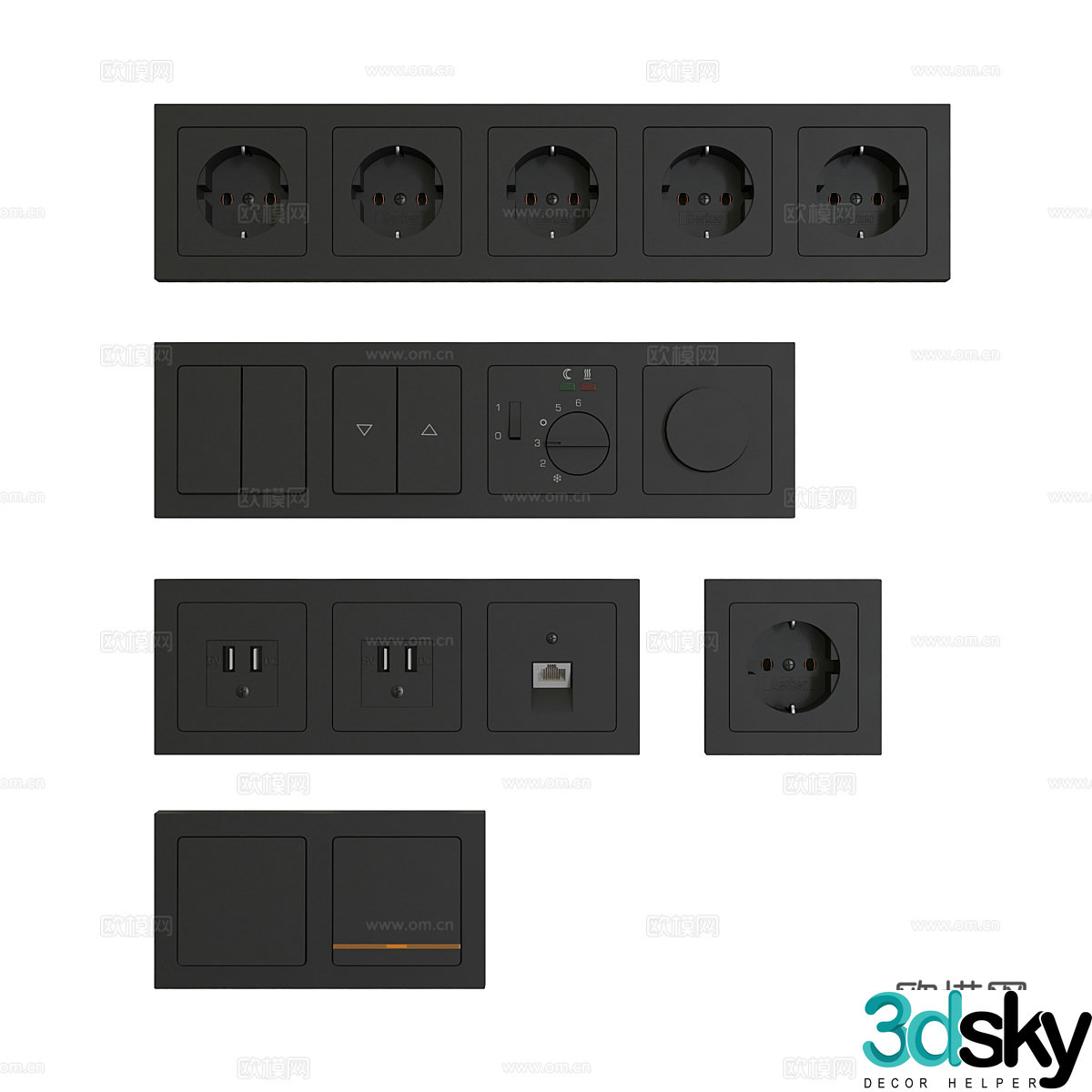 Switch Socket 3D Model