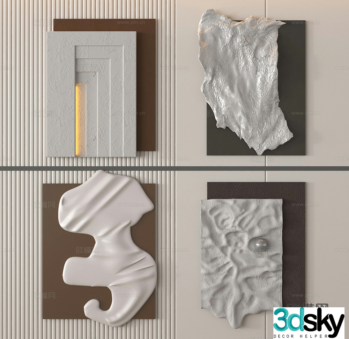 Three-dimensional wall decoration hanging decoration hanging painting 3d model