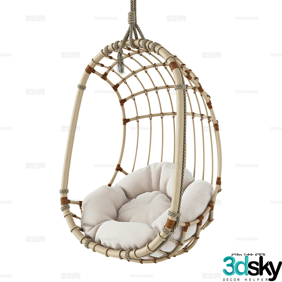 New Chinese style leisure chair 3D model