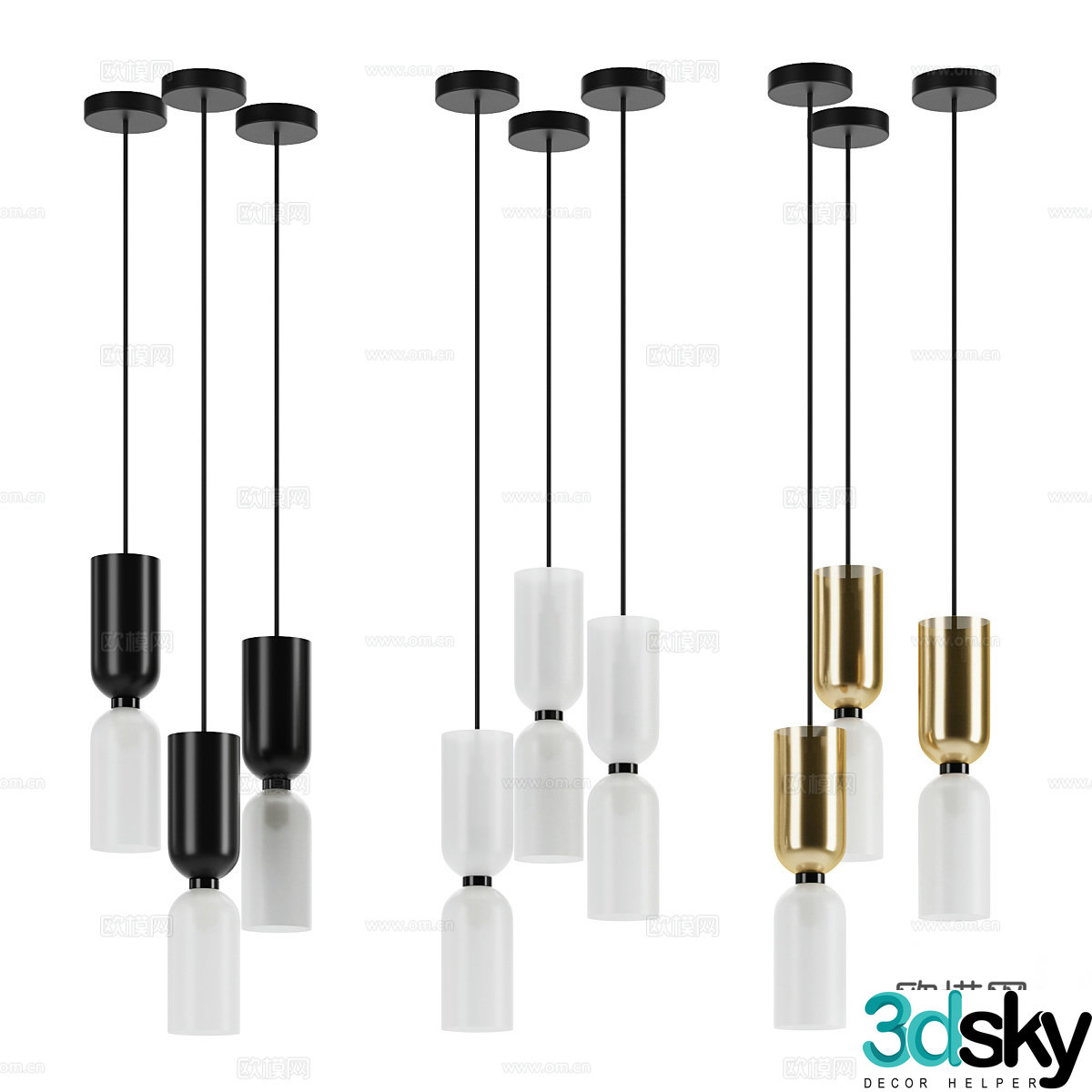 Maytoni Memory Suspension Combination 3D Model
