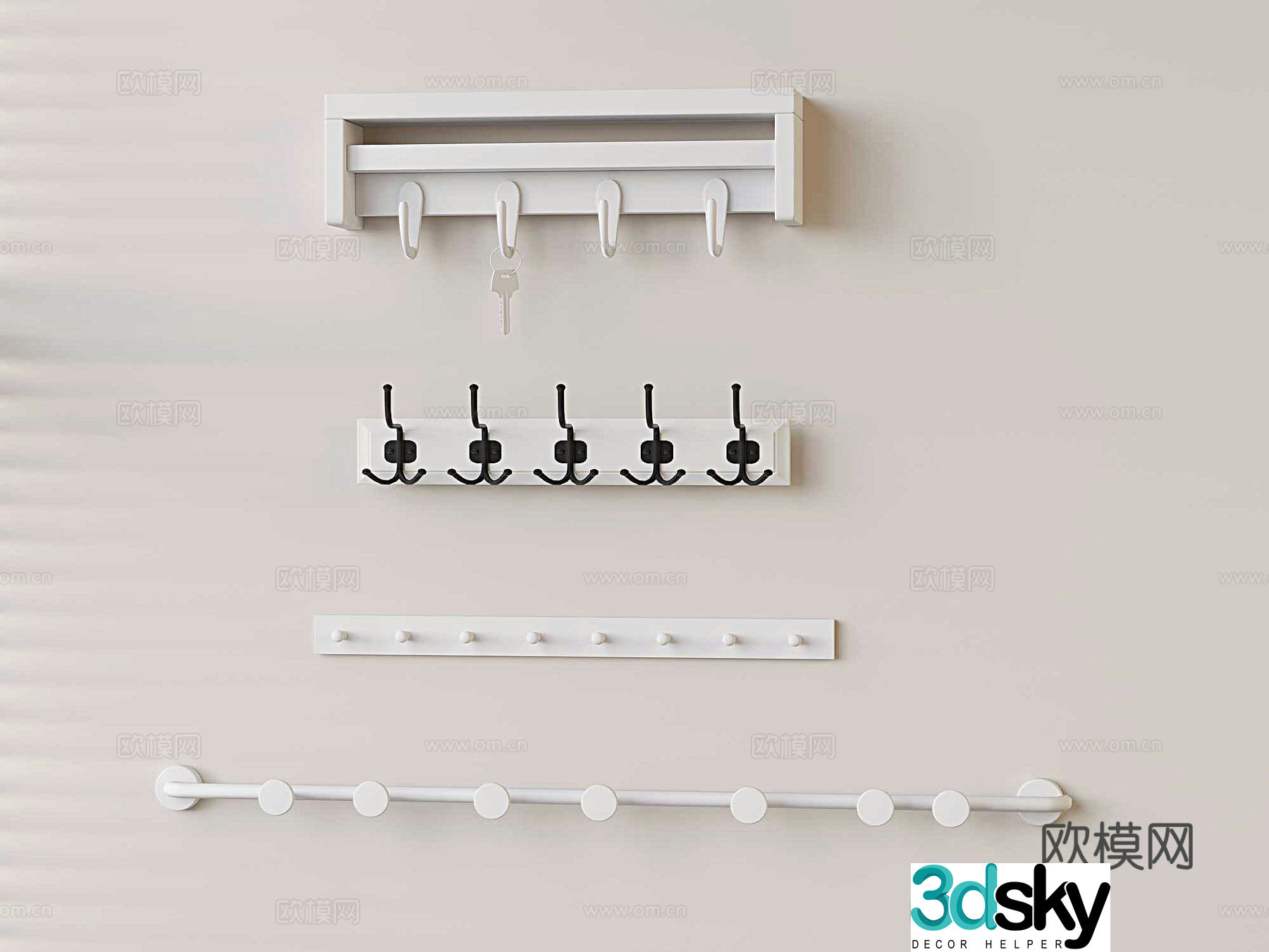 Clothes hook Hook Clothes hanger 3d model