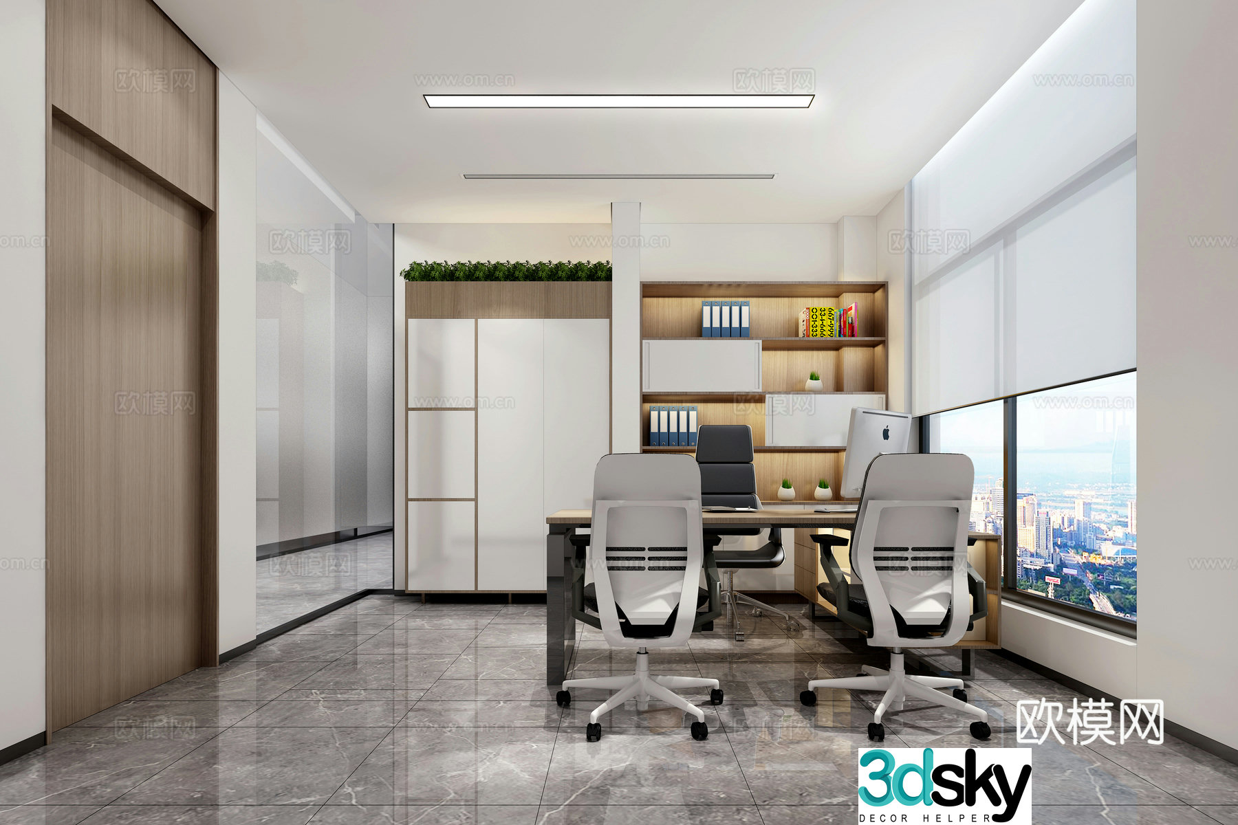 Modern office 3d model