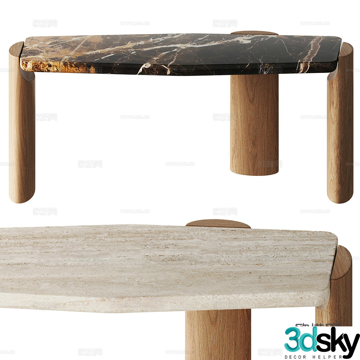 New Chinese style Wasabi LOB coffee table 3D model
