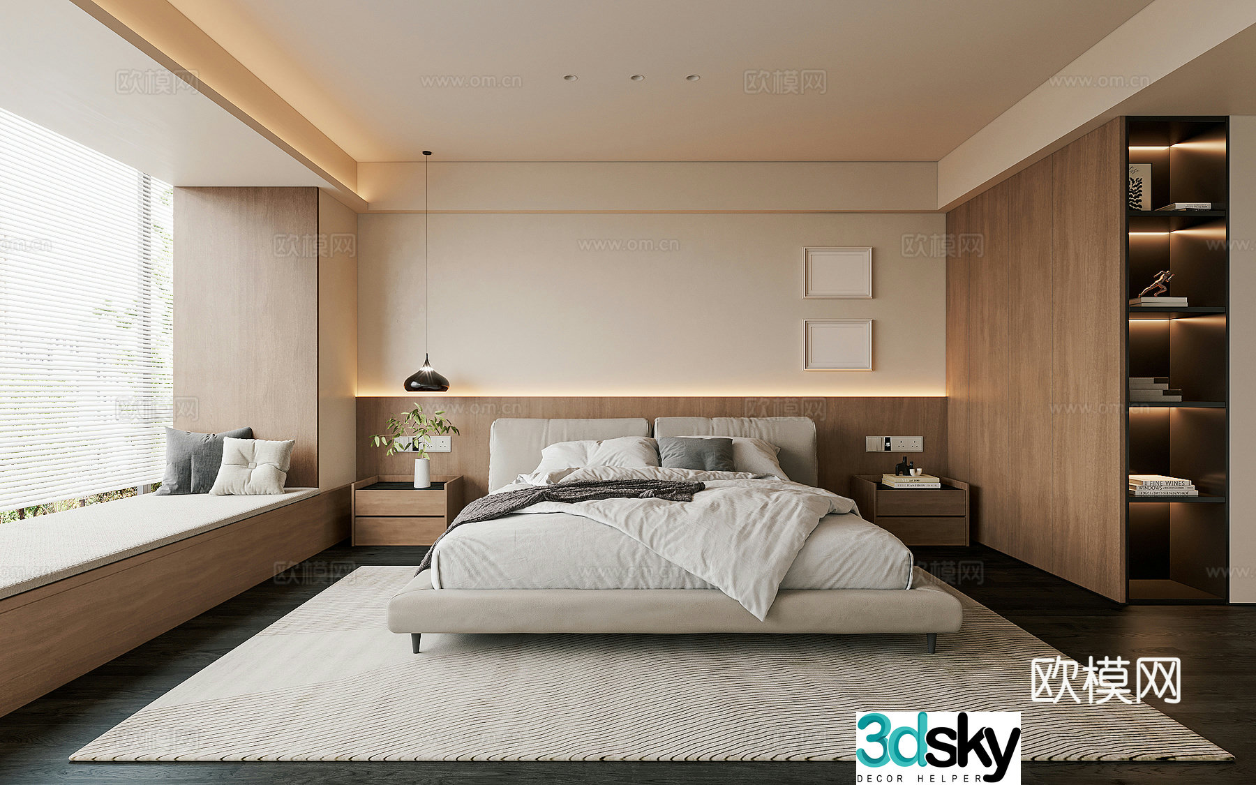 Modern bedroom 3d model