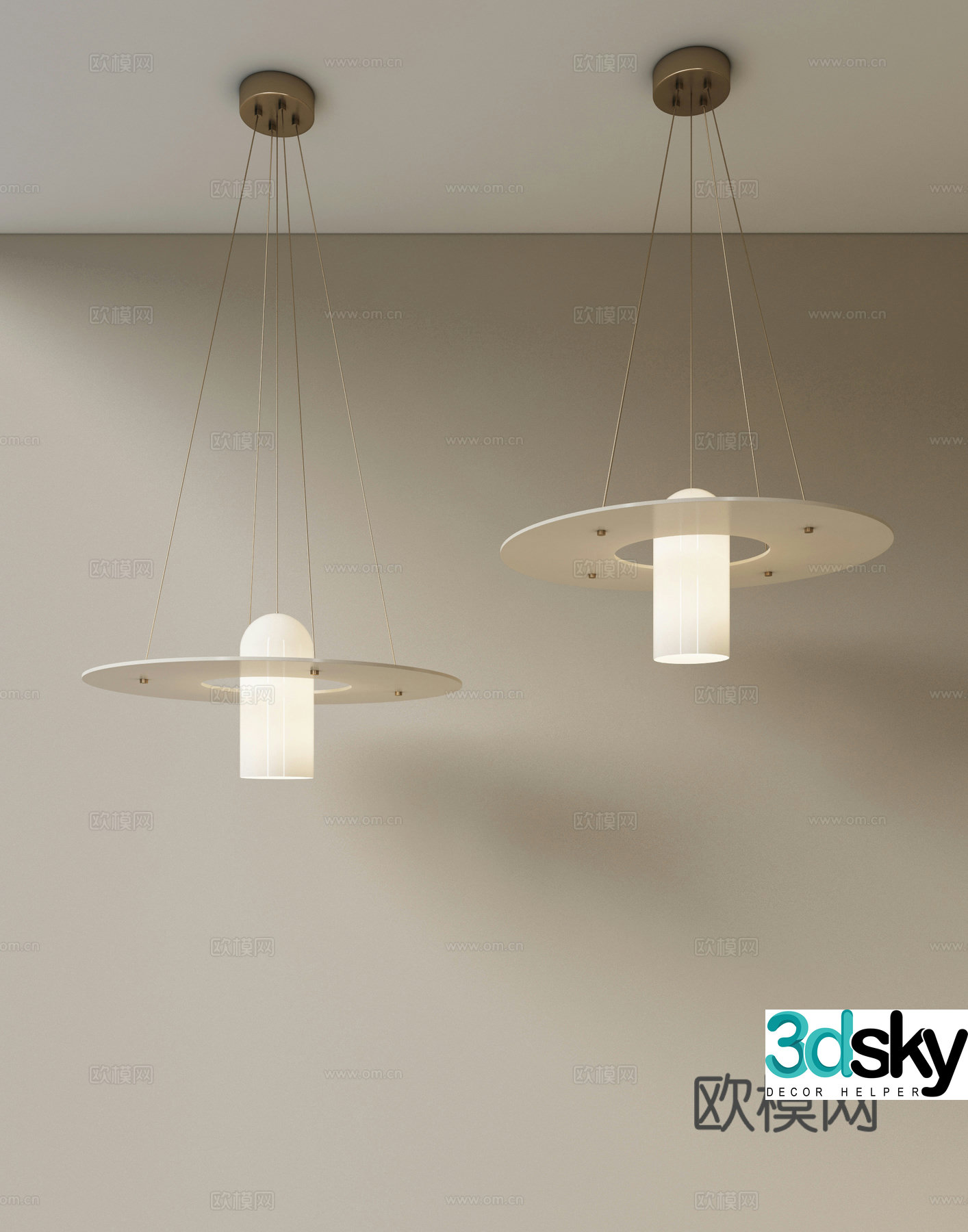 Modern cream style restaurant chandeliers bar chandeliers metal chandeliers living room chandeliers study chandeliers 3D model
