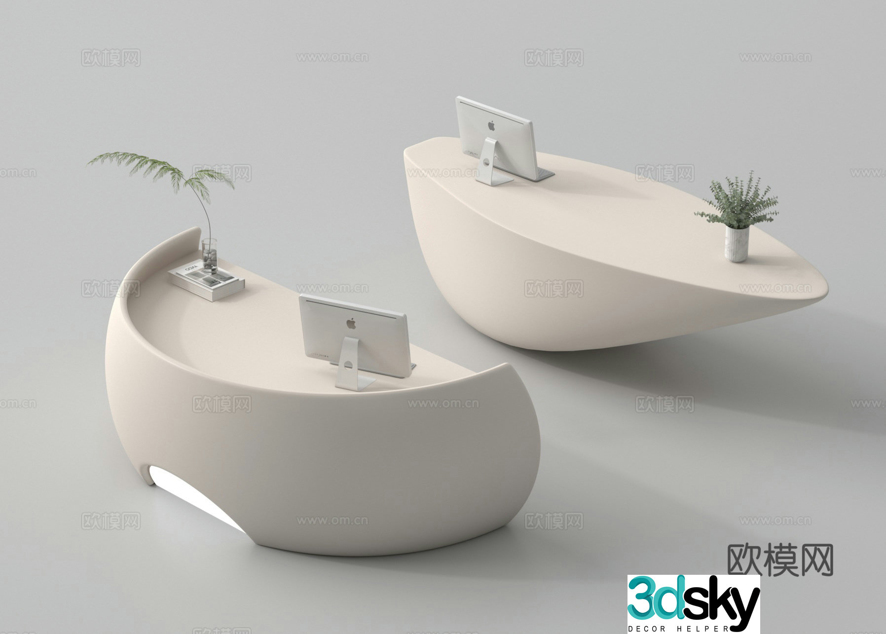Front desk Company front desk Beauty salon front desk Hotel front desk Consulting desk Reception desk 3D model