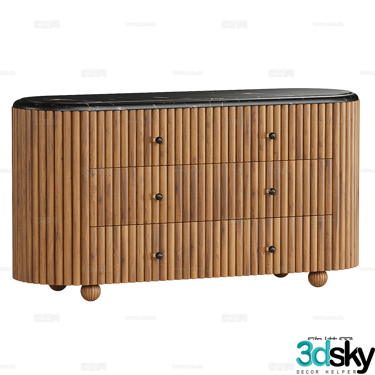 New Chinese Carlisle sideboard 3D model