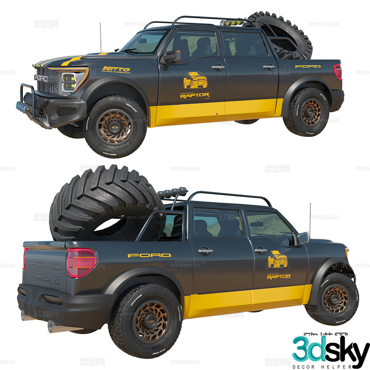 Pickup truck 3d model