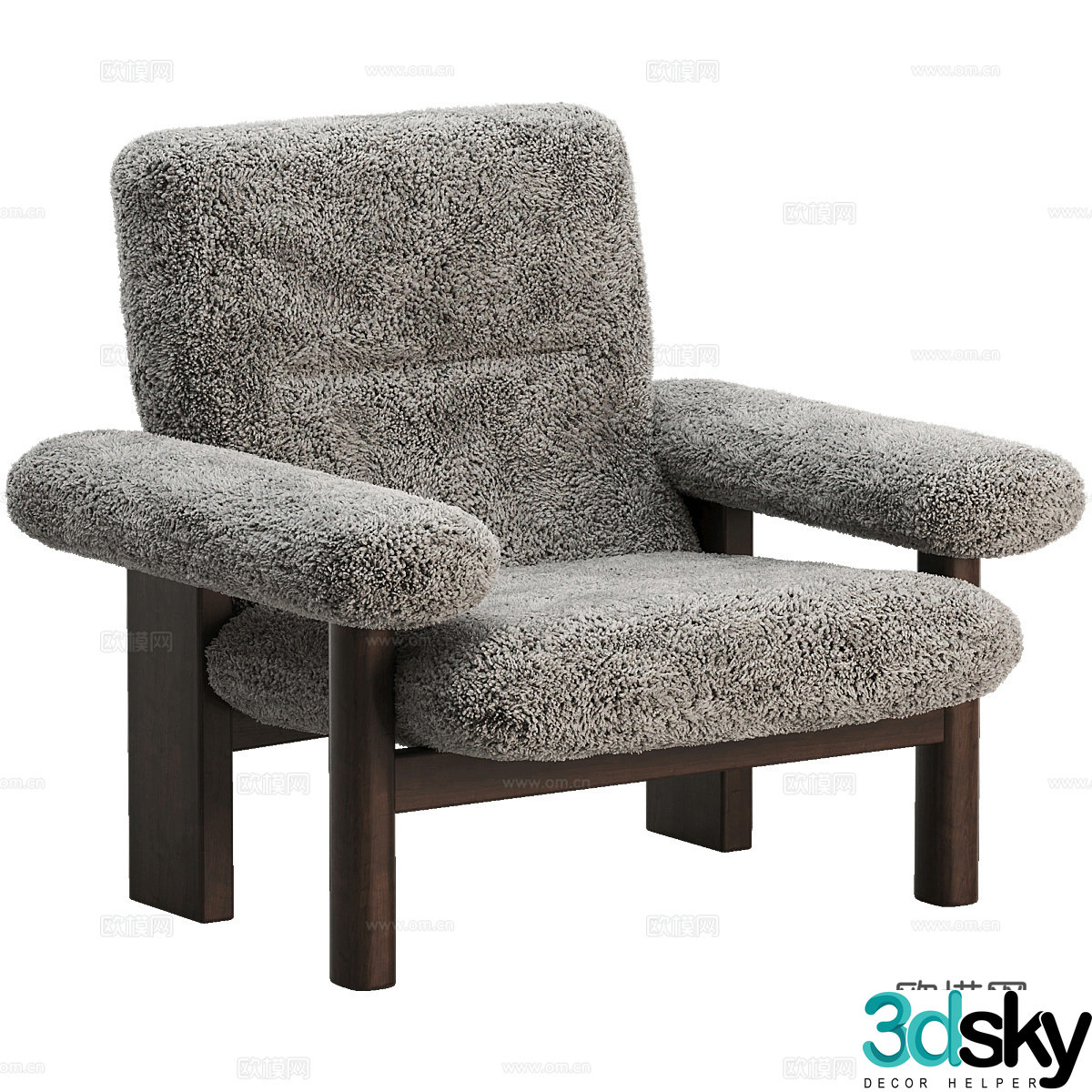 Brasilia lounge chair 3d model