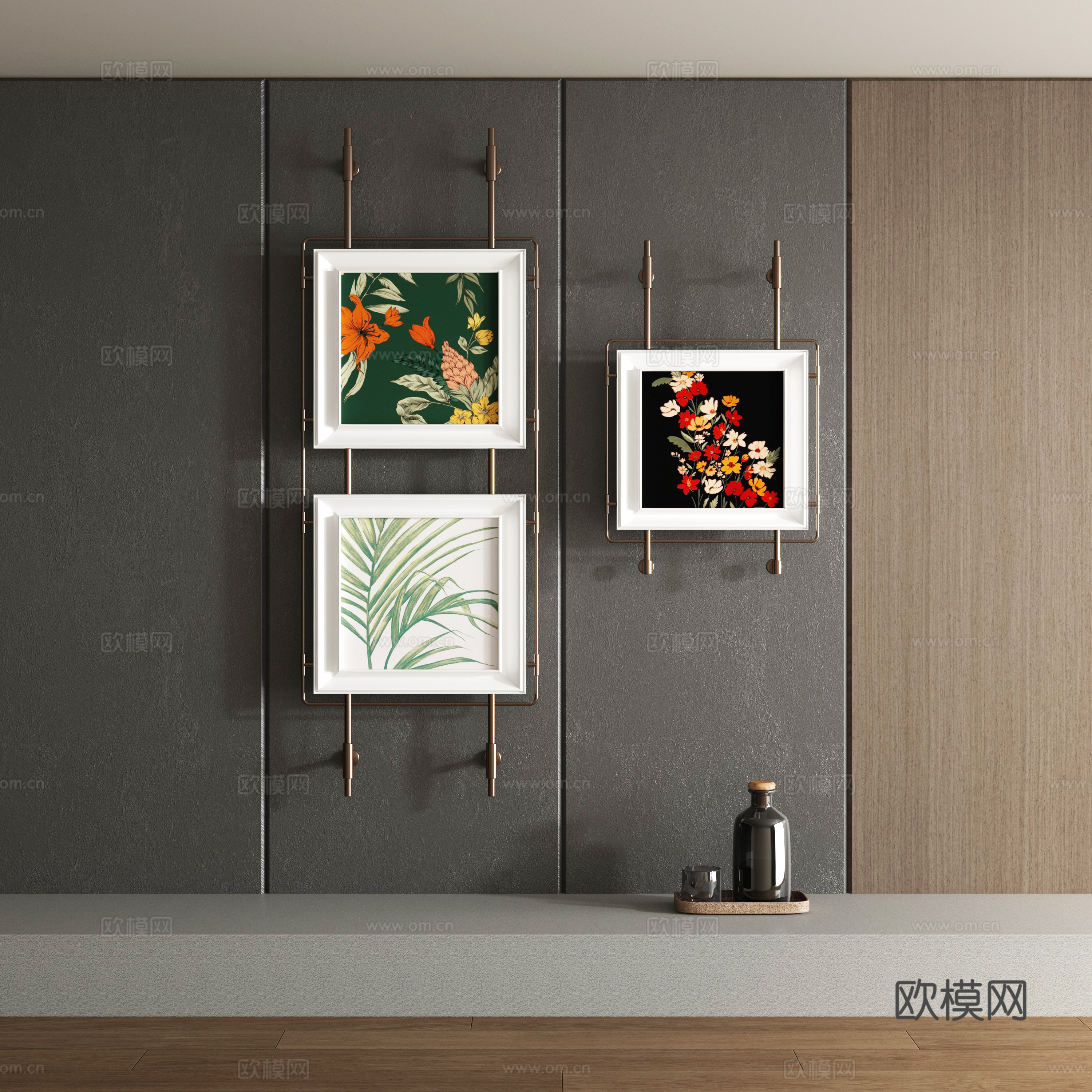 Modern decorative painting 3d model