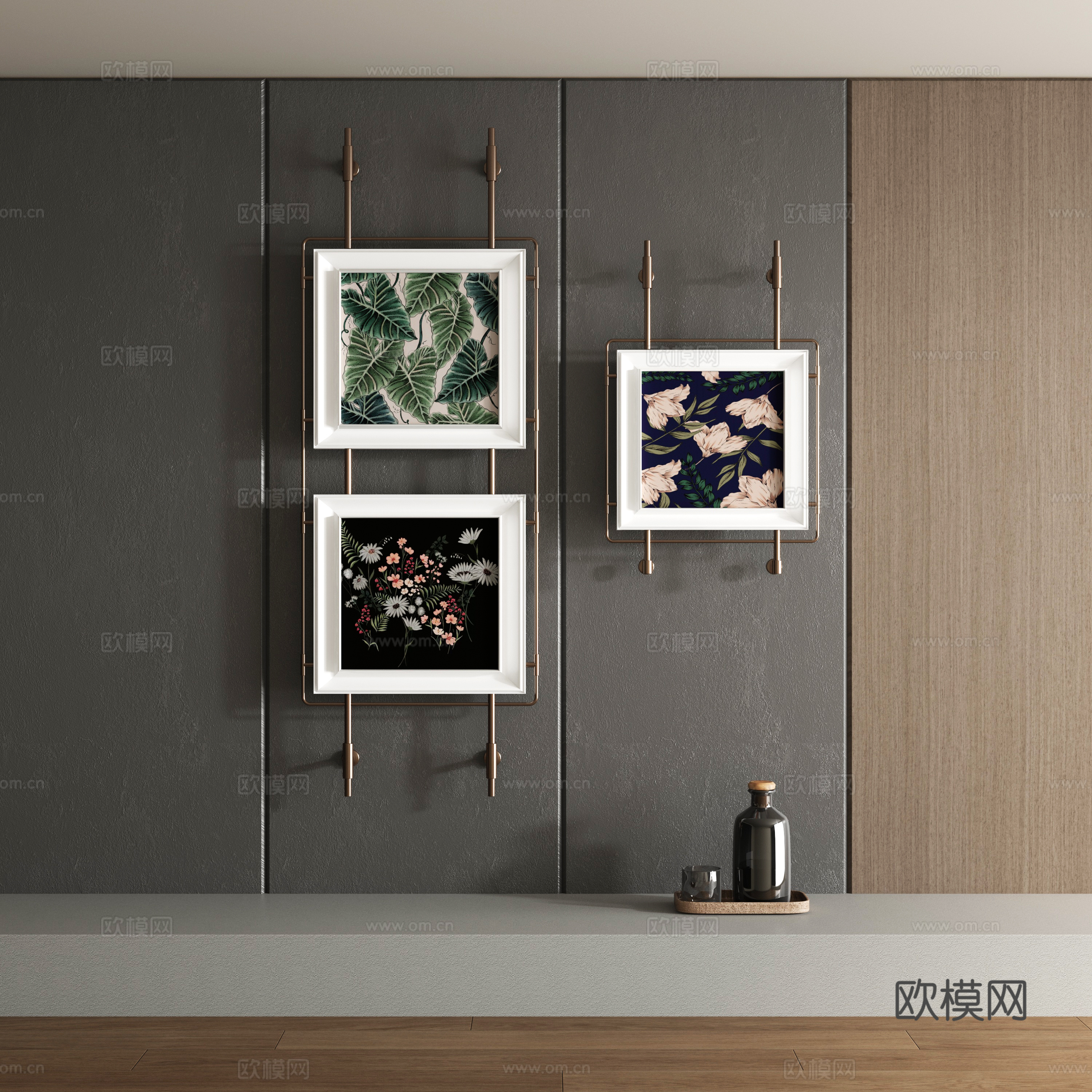 Modern decorative painting 3d model