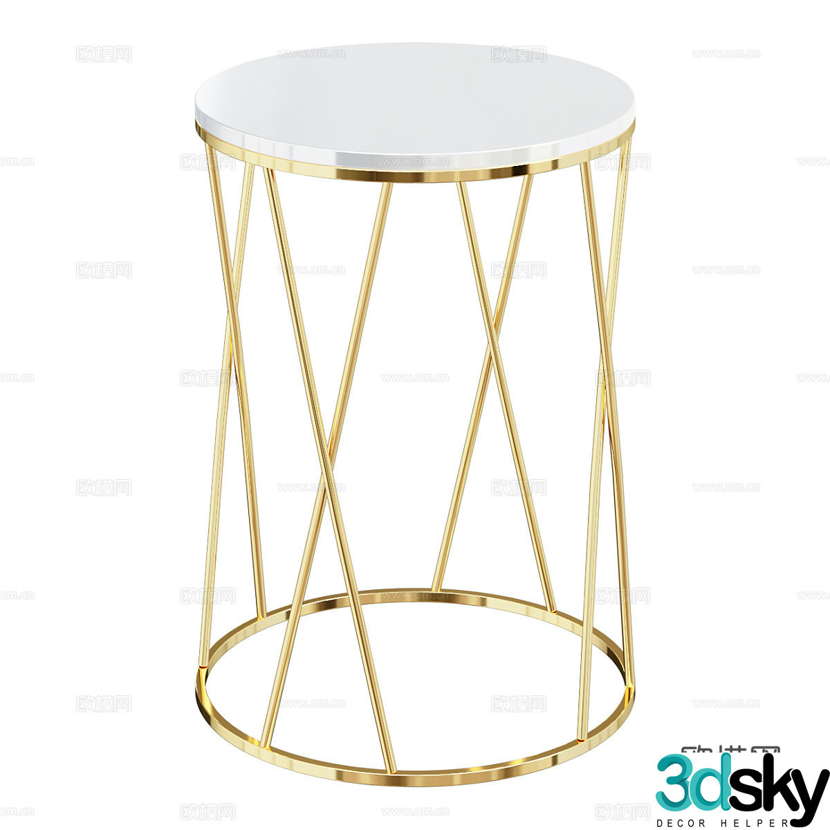 Coffee table 40*40*54CM coffee table 3D model