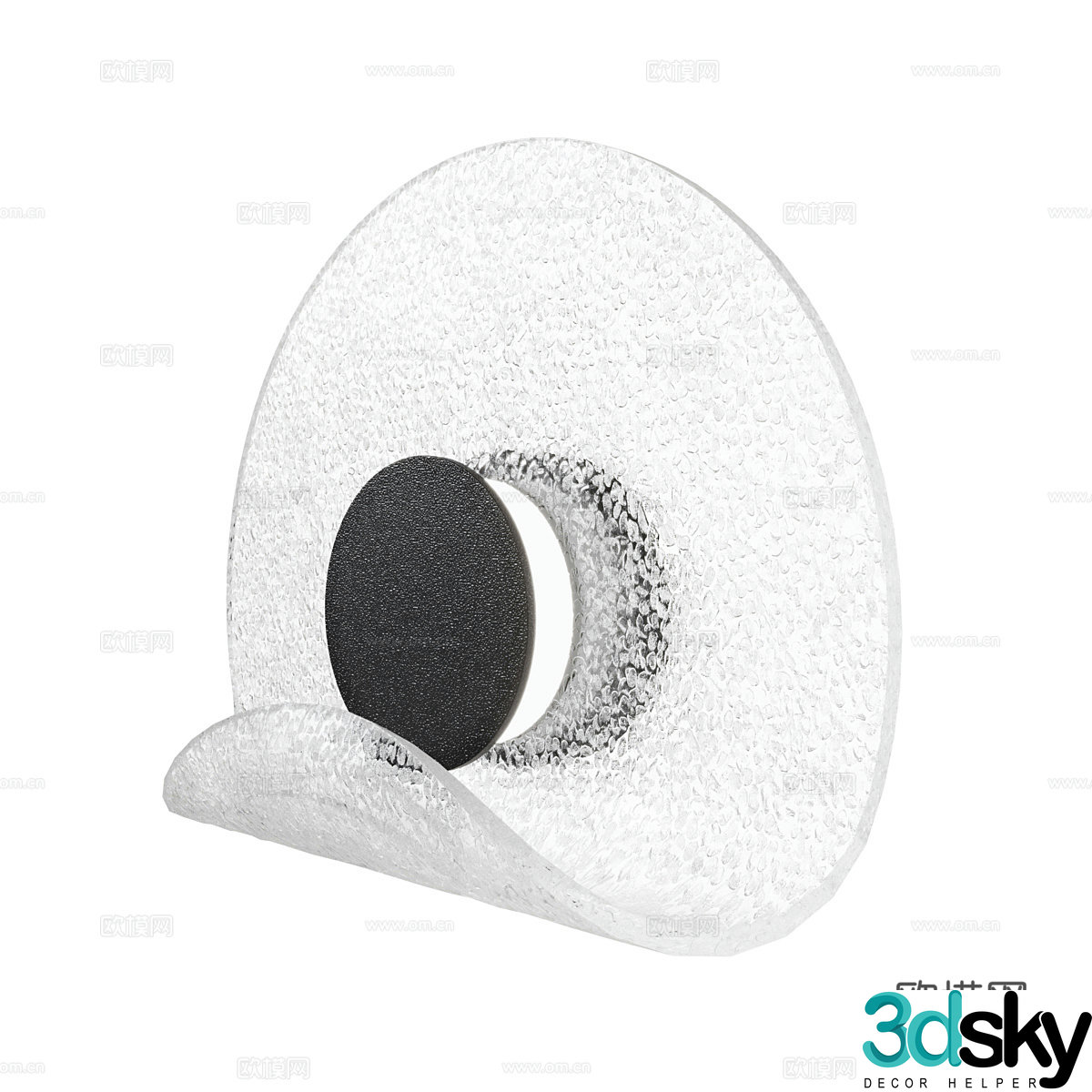 Modern simple wall lamp wall lamp simple wall lamp decorative wall lamp circular wall lamp glass wall lamp 3d model