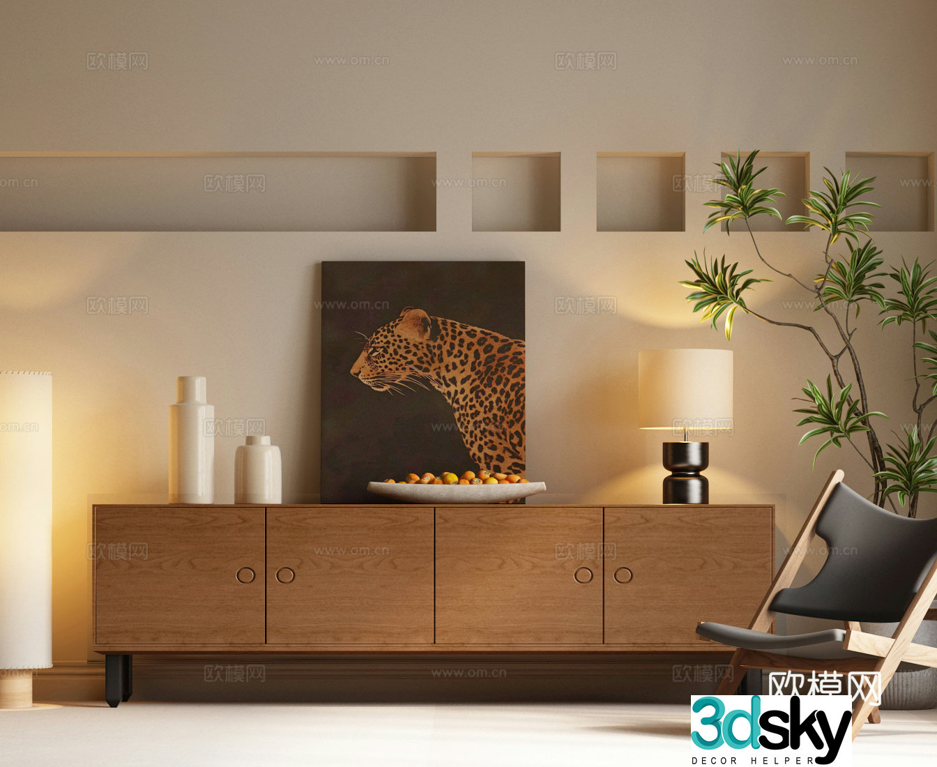 Modern medieval TV cabinet Modern Nordic TV cabinet Modern TV cabinet Modern medieval leisure chair 3d model