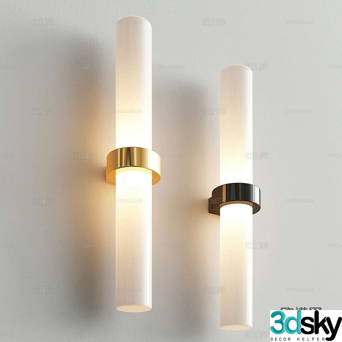 Modern Italian light luxury decorative wall light 3d model