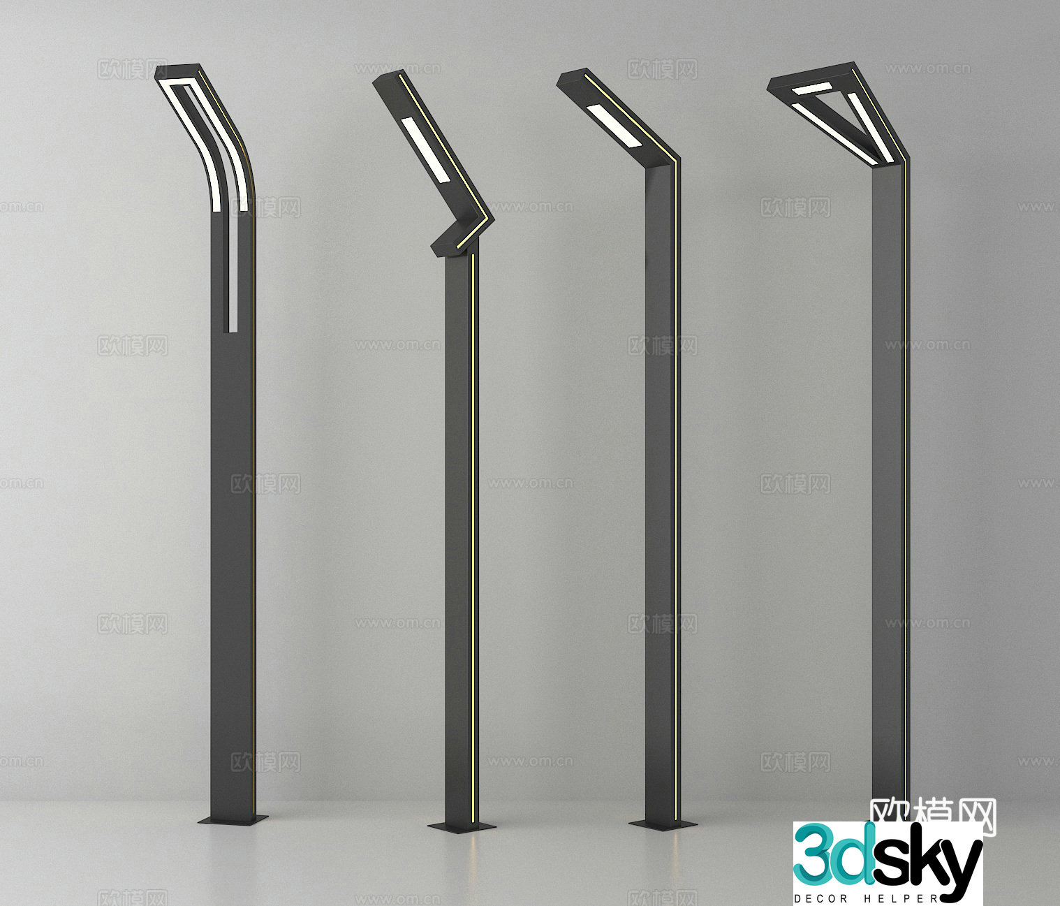 Outdoor light street light 3d model