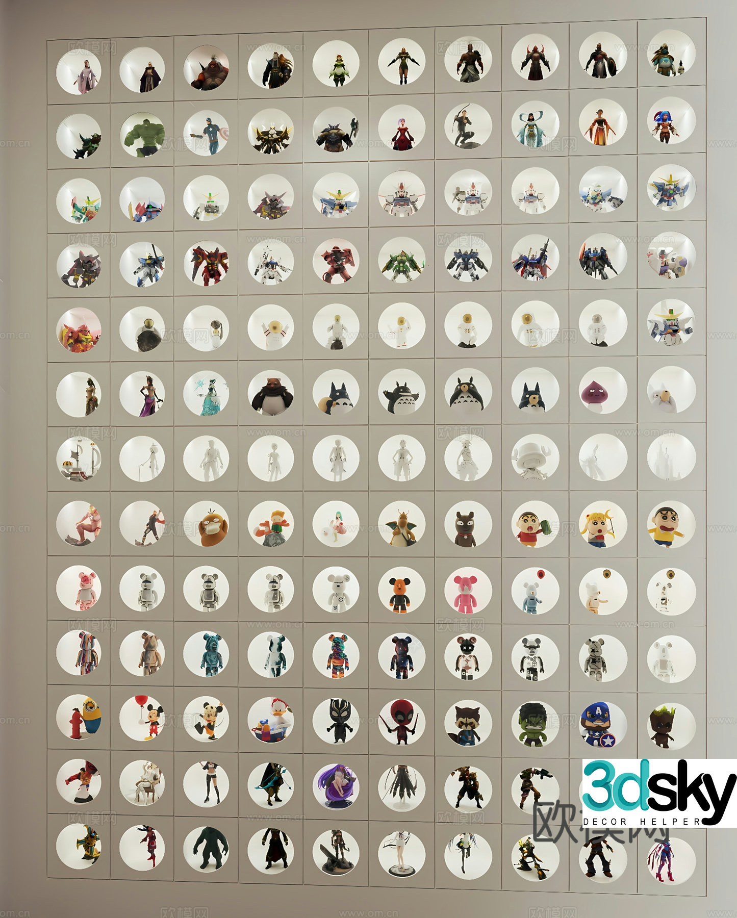 Modern figure blind box 3d model