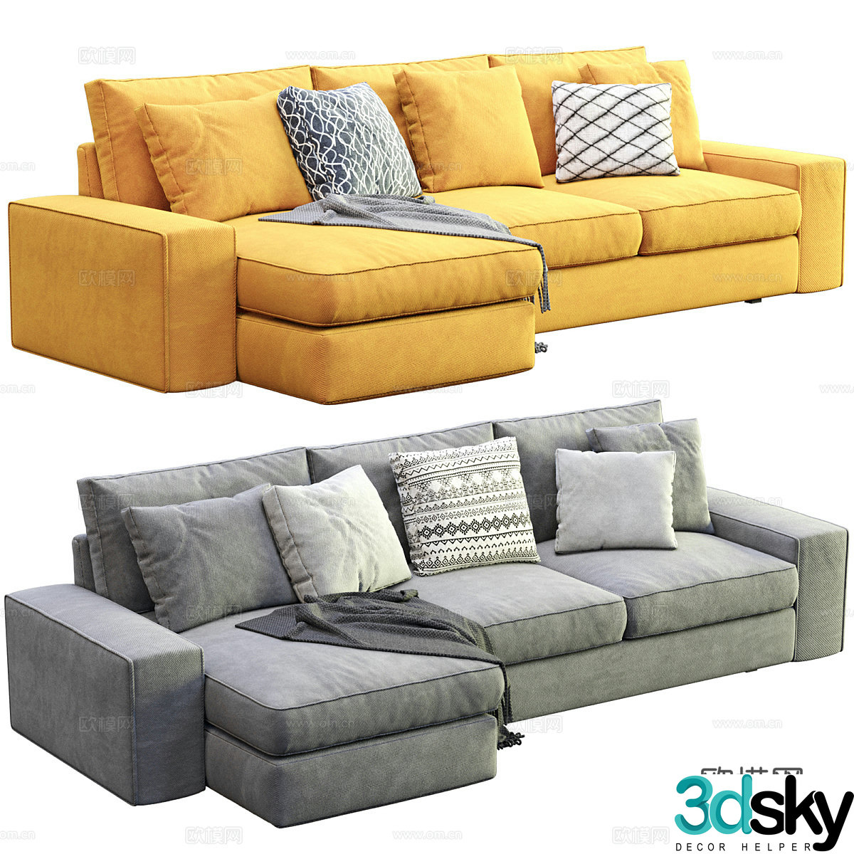 Corner sofa 3d model