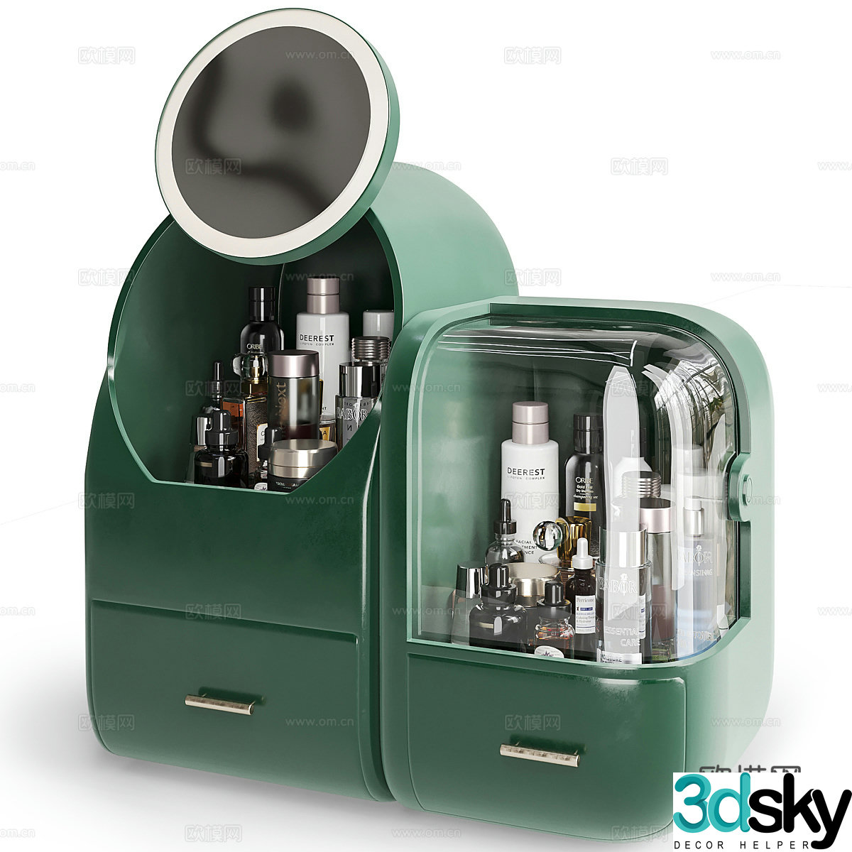 Cosmetics Makeup Box 3D Model