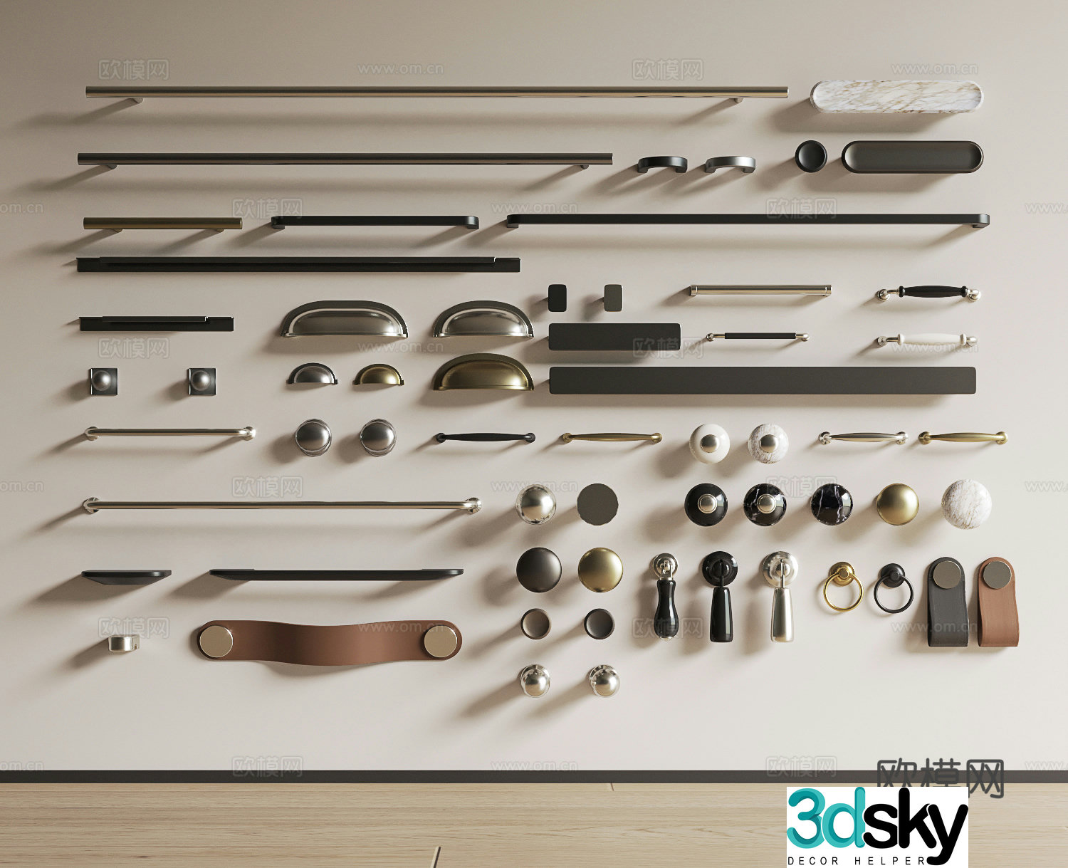 Modern Handle 3D Model