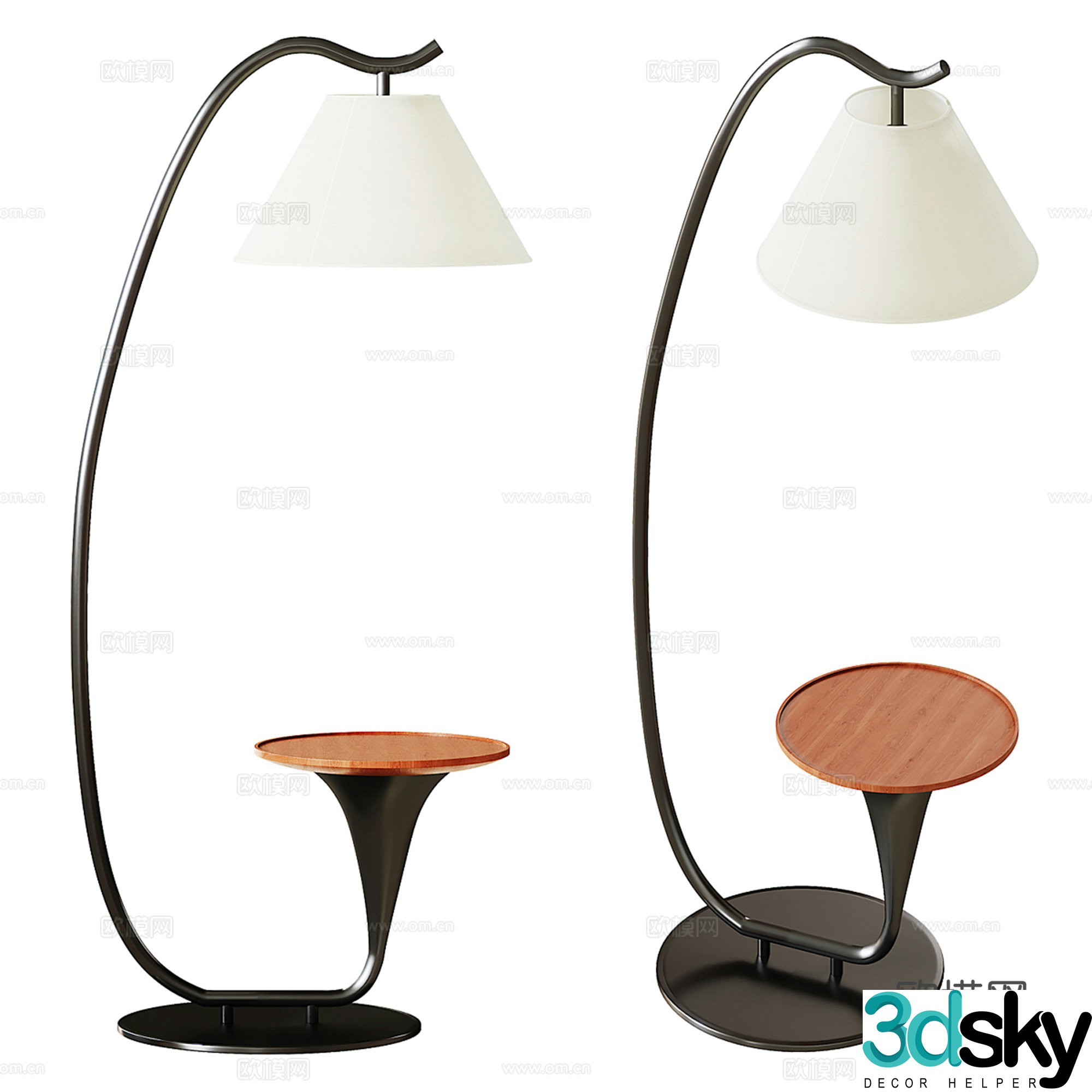 Modern floor lamp 3d model
